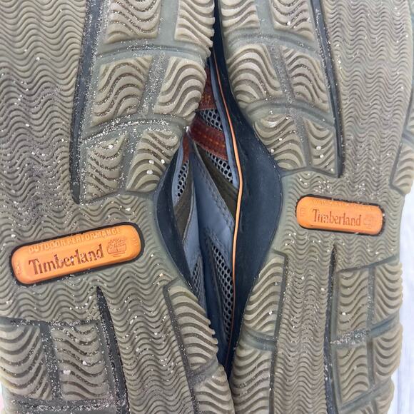 Timberland Orange Gray Mesh Light Outdoor Performance Hiking Sneakers Men’s 8M - Picture 9 of 12